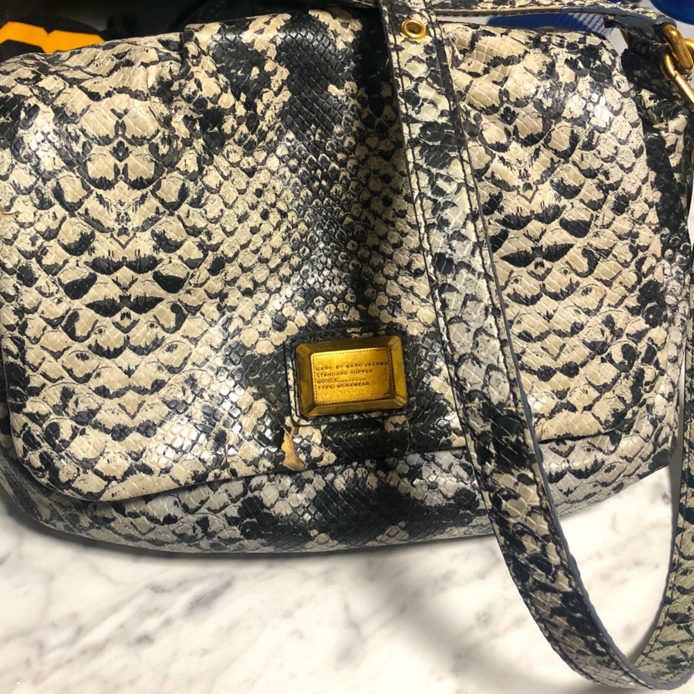 Marc by Marc Jacob snakeskin print handbag